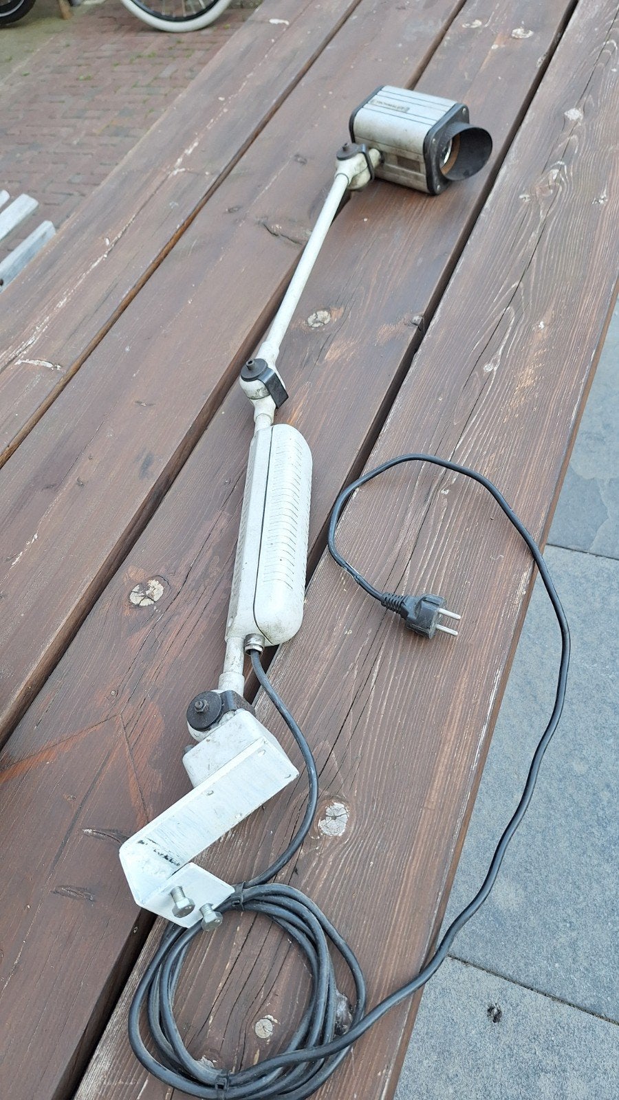 Werkplaatslamp Techmalux - Robuuste en verstelbare lamp, Ophalen, Gebruikt