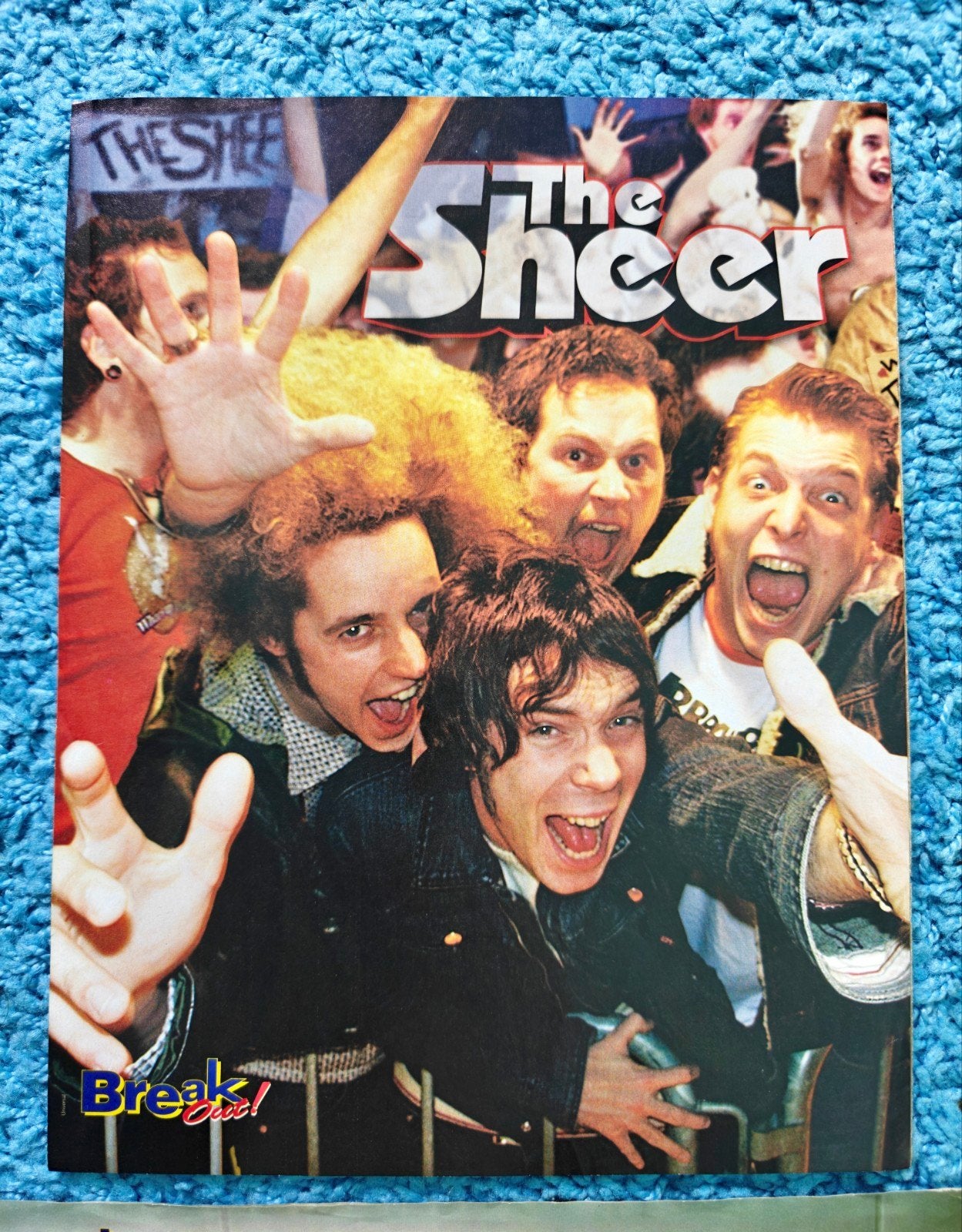 The Sheer band poster breakout vintage, Rechthoekig Staand, A4 of kleiner, Nieuw, Ophalen of Verzenden