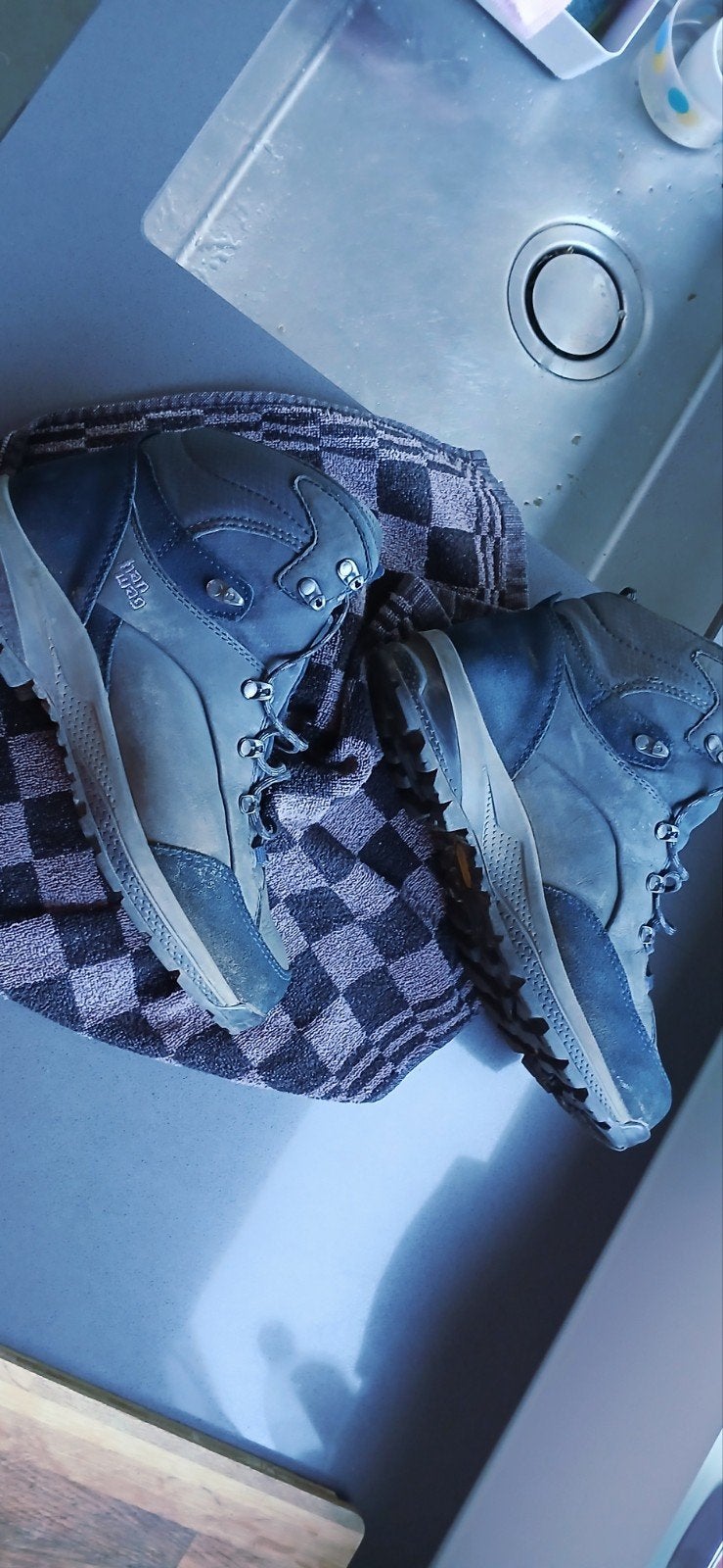 Hanwag Dames Wandelschoenen Maat 40,5 Donkerblauw Suede, Ophalen of Verzenden