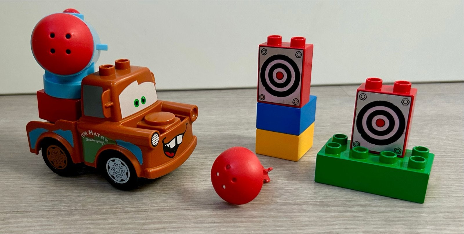 Lego Duplo Agent Mater Disney 5817 Cars 2(zeldzame set), Kinderen en Baby's, Compleet, Ophalen of Verzenden, Zo goed als nieuw