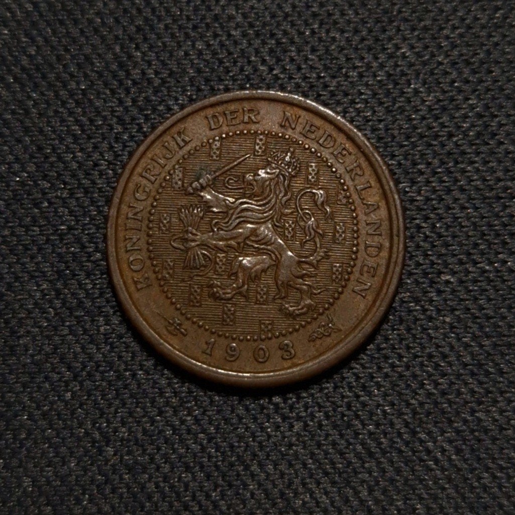 1/2 cent 1903, Verzenden, Koningin Wilhelmina, Overige waardes, Losse munt