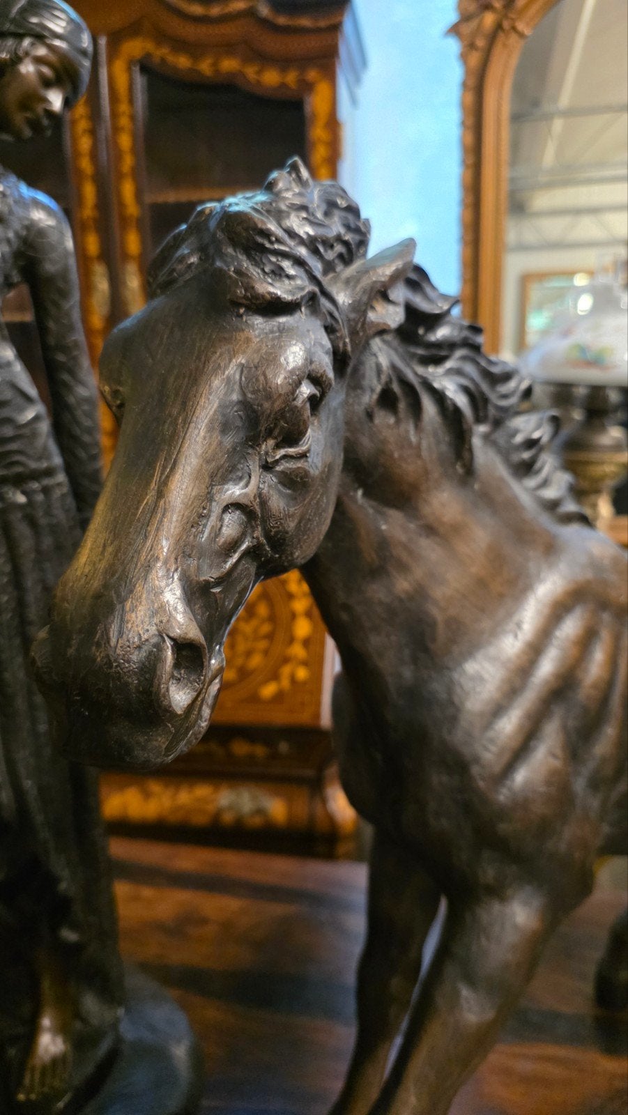 groot bronzen pasrd, Ophalen