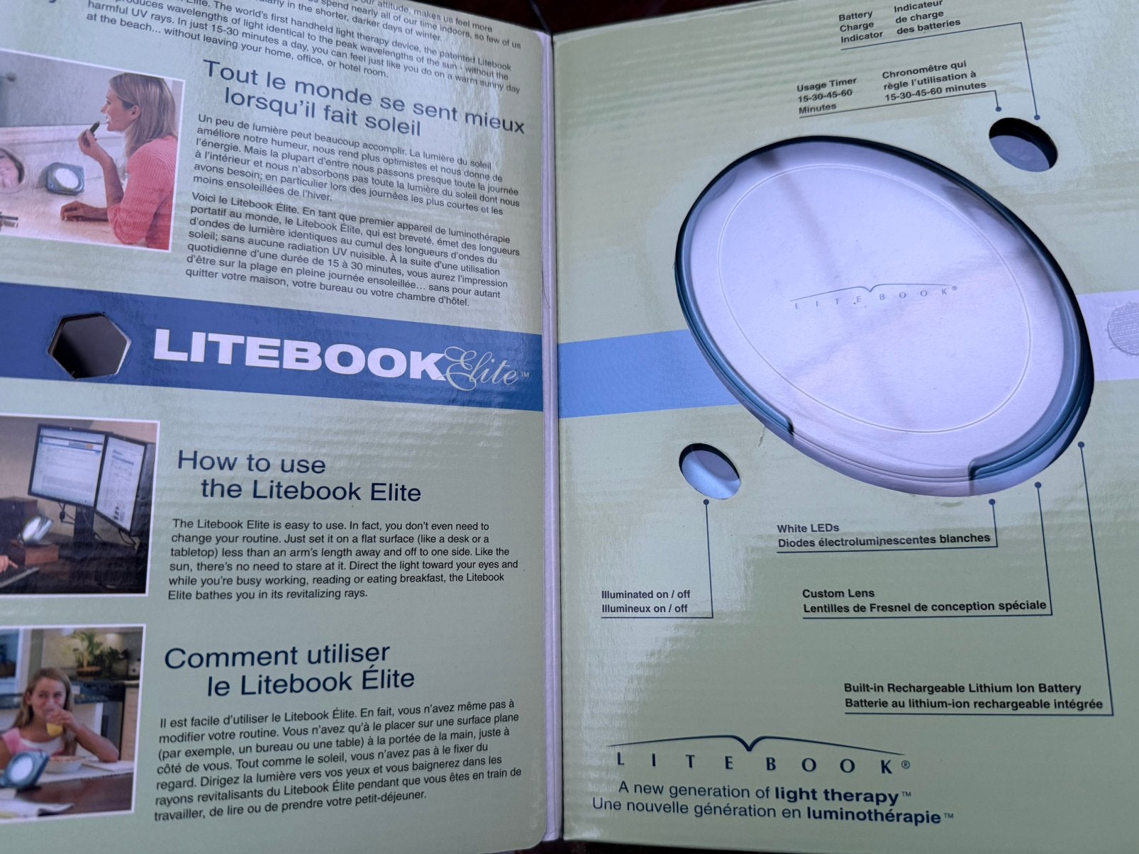 Lichttherapie Litebook Elite, Ophalen of Verzenden, Gebruikt, Overige typen
