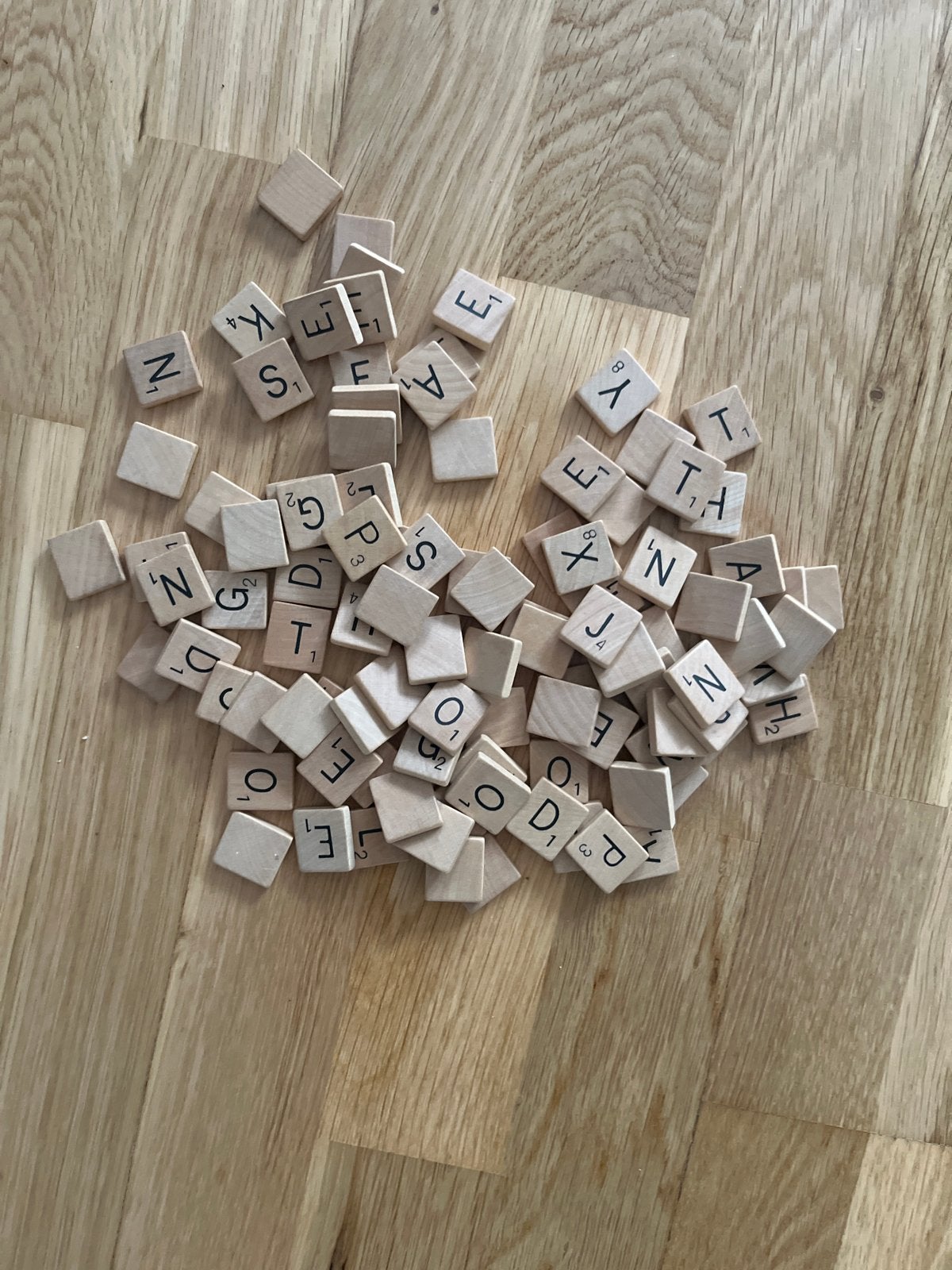 Scrabble letters - losse letters voor bordspel, Een of twee spelers, Ophalen of Verzenden, Gebruikt