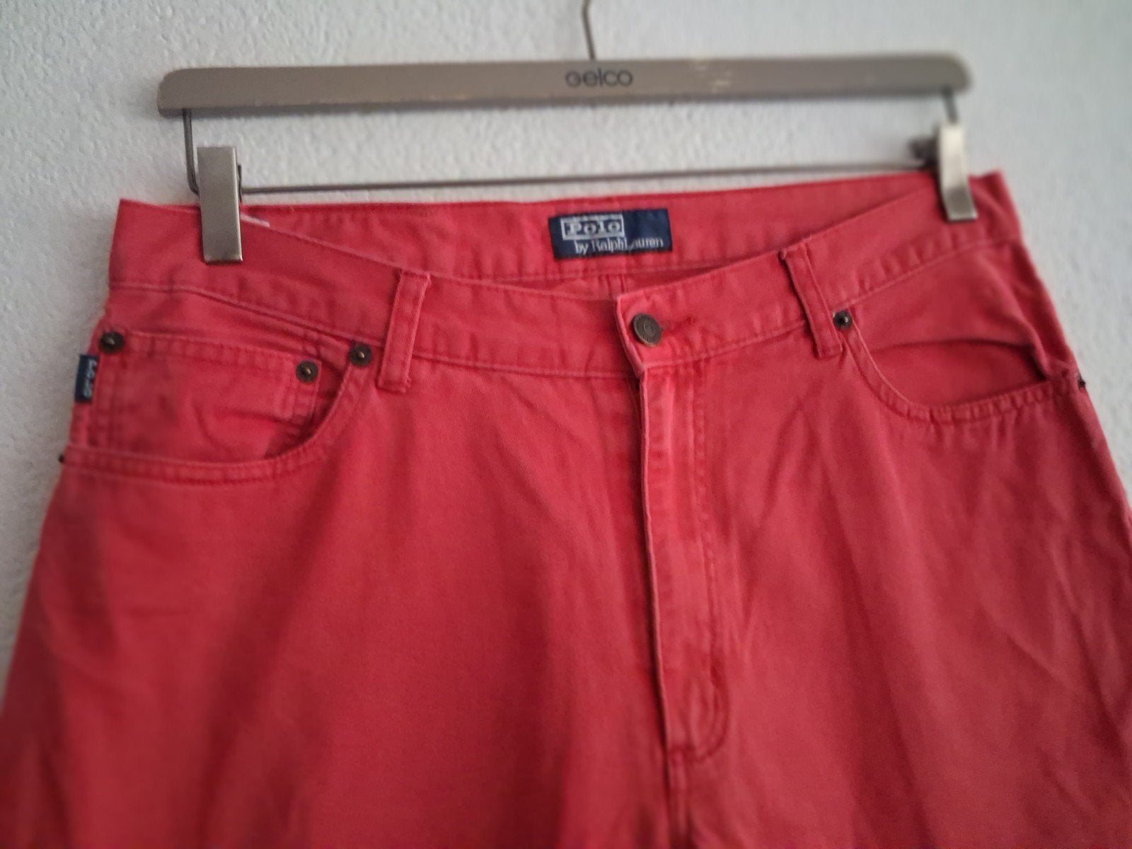 Polo Ralph Lauren rode jeans W34 L36, Ophalen of Verzenden, Gedragen, Overige kleuren, W33 - W34 (confectie 48/50)