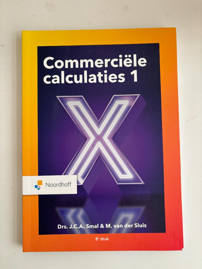 boek commerciële calculaties, Verzenden, Nieuw, Economie en Marketing