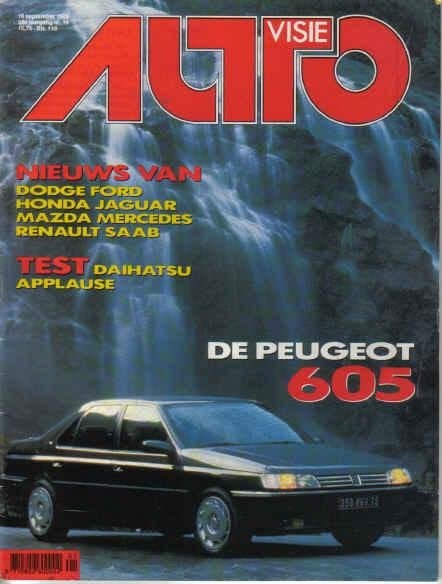 Autovisie 19 1989 : Saab 9000 2.3i 16 - Jaguar XJ6 - Dodge, Ophalen of Verzenden, Gelezen, Algemeen