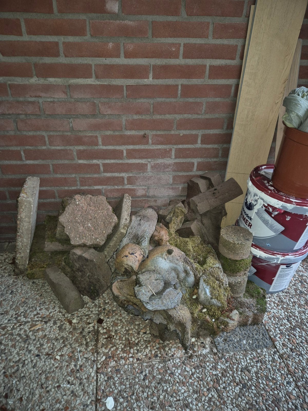Diverse stenen en brokken voor tuin of decoratie, Ophalen, Gebruikt