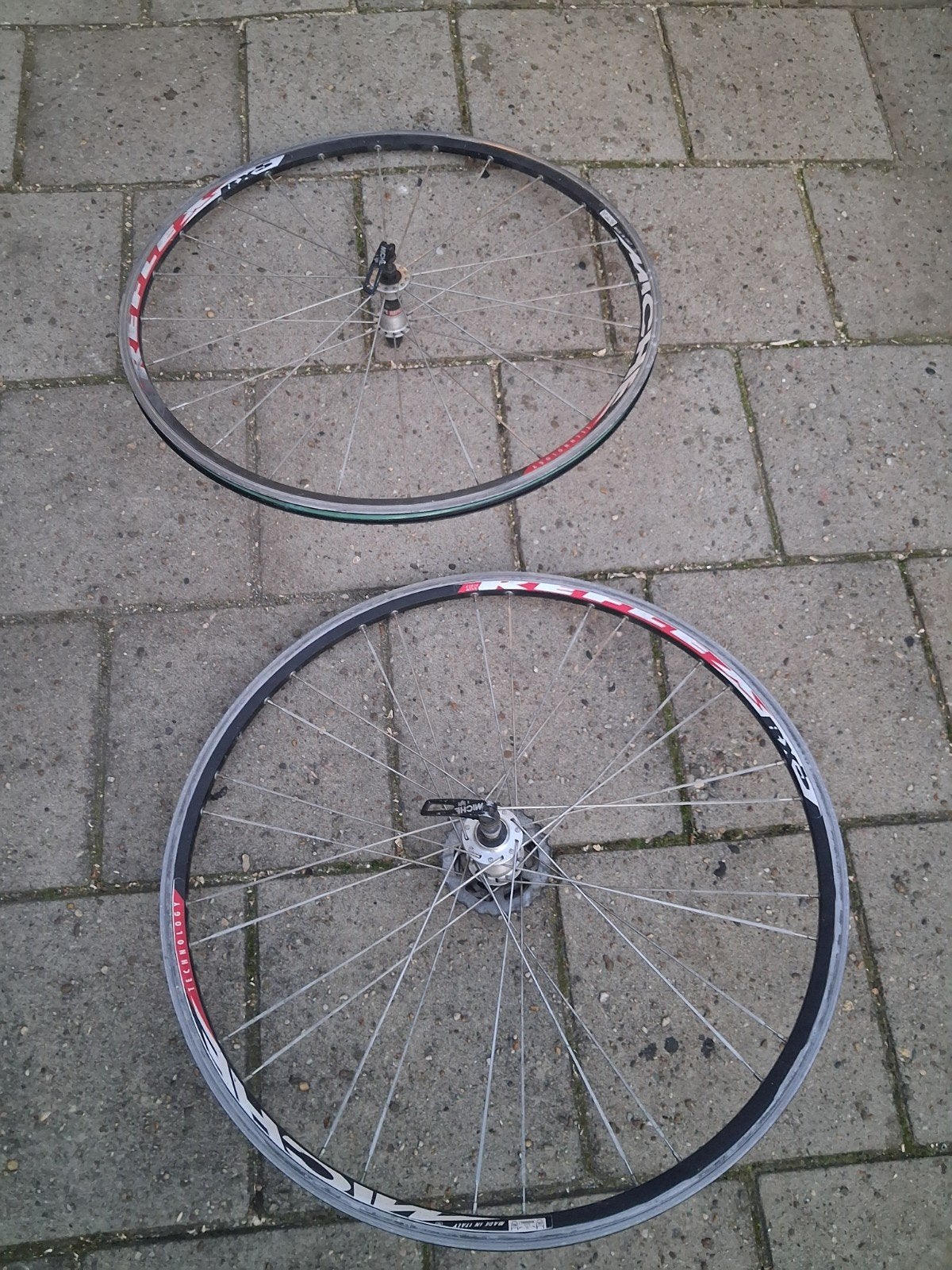 Miche RXS racefiets wielen set (voor- en achterwiel), Fietsen en Brommers, Wiel, Gebruikt, Miche, Ophalen of Verzenden