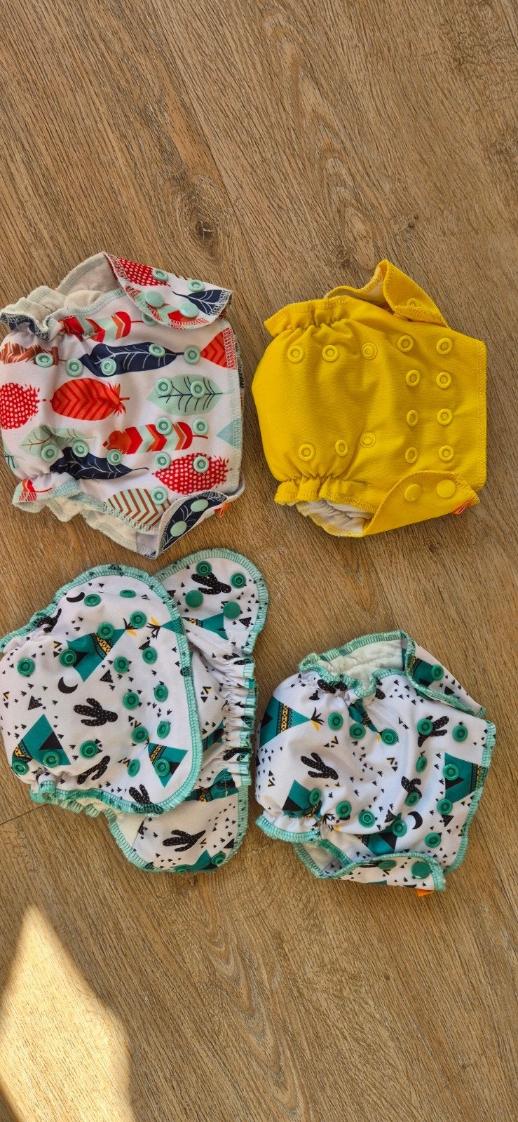 Wasbare luiers newborn - 4 stuks, Ophalen, Nieuw