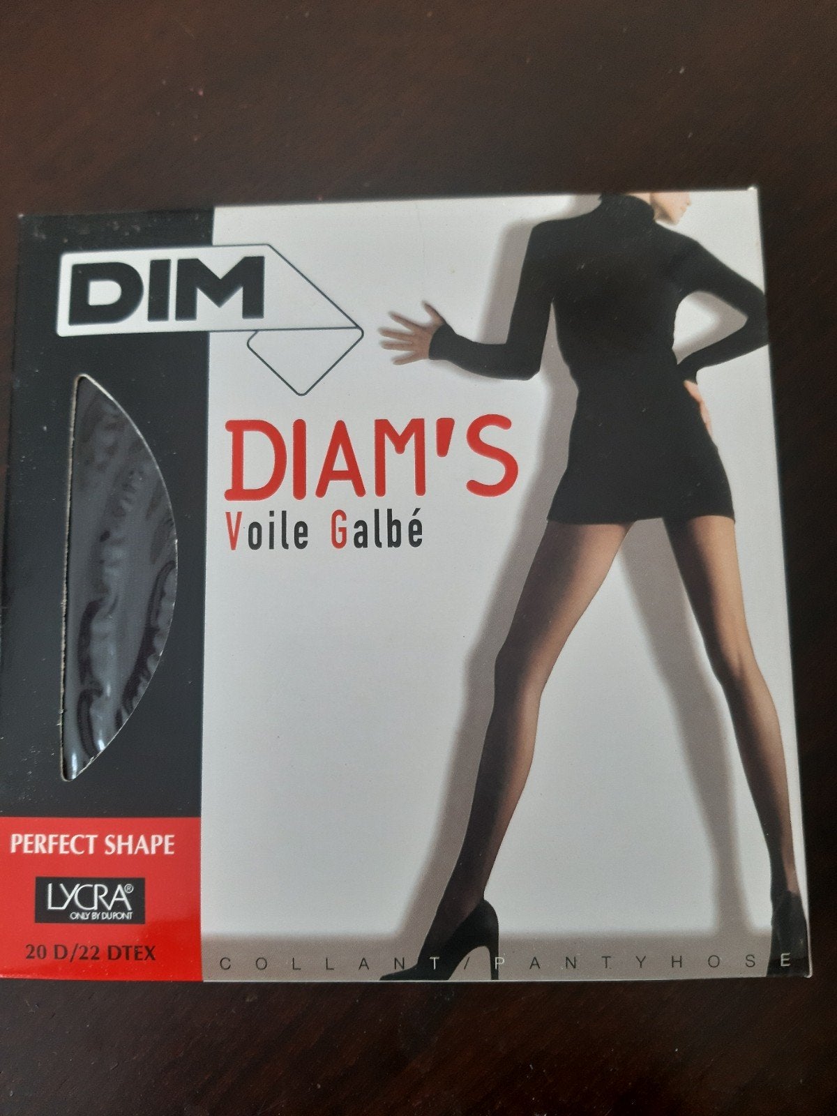 Dim Diam's voile galbe 20d panty maat 3, Ophalen of Verzenden, Nieuw, Zwart, Panty