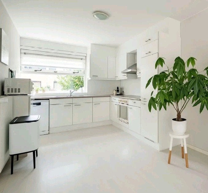 Hoekkeuken, Huis en Inrichting, Keuken | Complete keukens, Ophalen, Gebruikt, Wit, Hoekkeuken