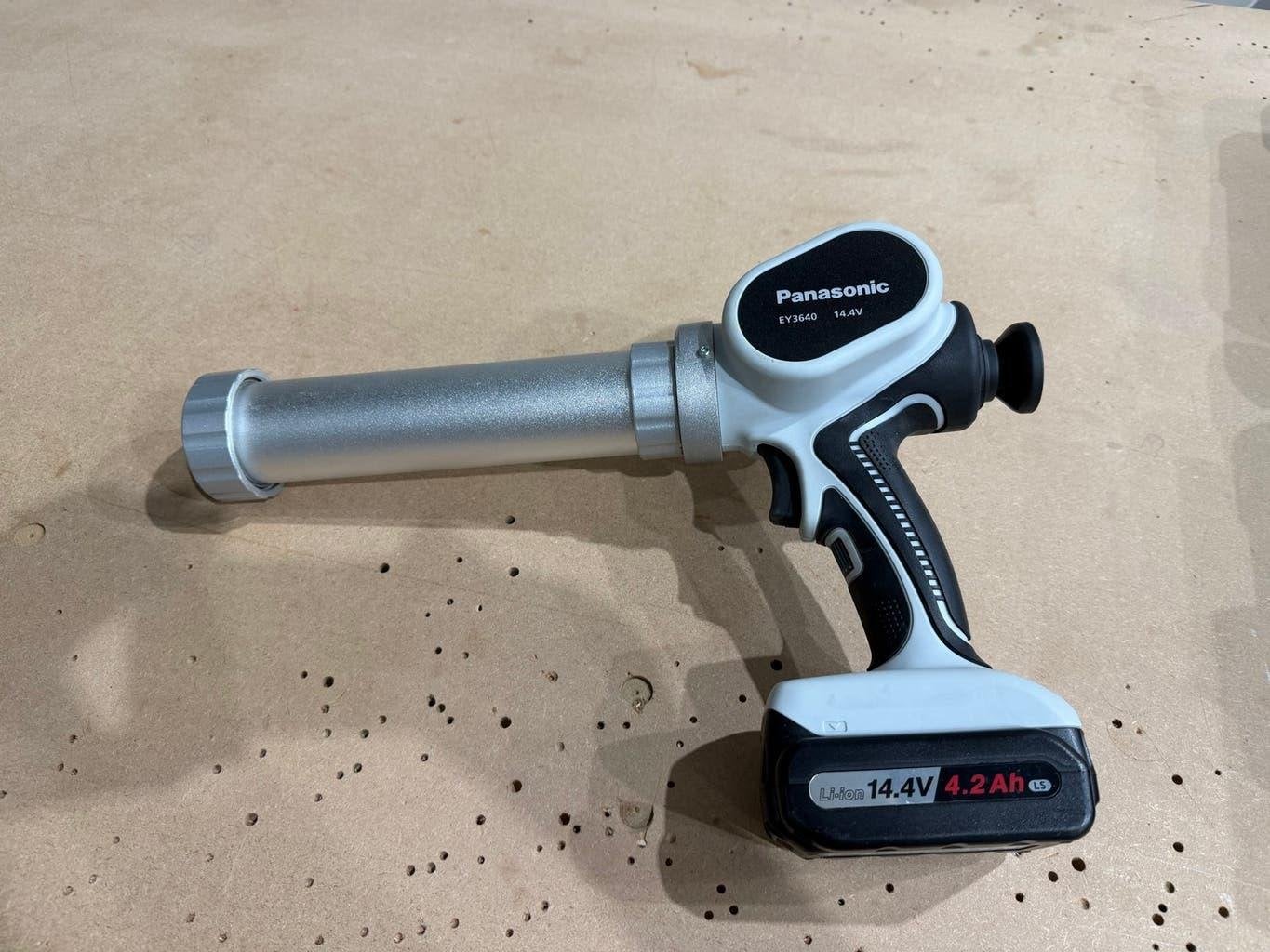 Panasonic EY3650 kit kitpistool met 2 accu's en lader, Ophalen, Zo goed als nieuw