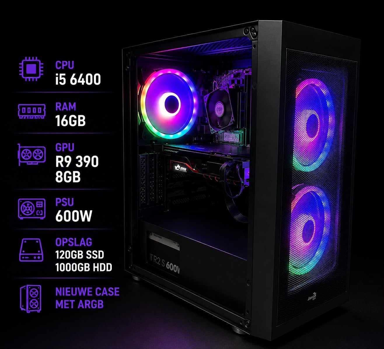 Mooie game pc, Ophalen, Zo goed als nieuw, Gaming, HDD