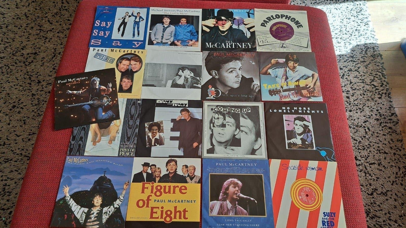 Paul McCartney singles vinyl 17 stuks (Beatles), Ophalen of Verzenden, Gebruikt, Pop
