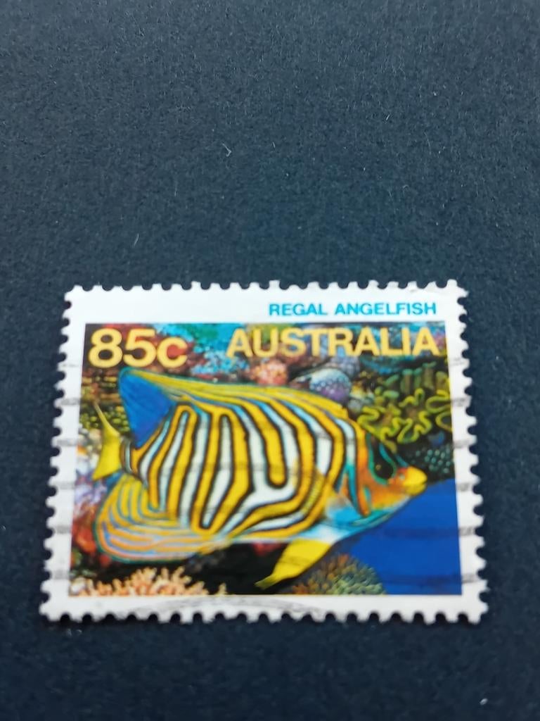Australische postzegel: Regal Angelfish (85c), Ophalen of Verzenden, Postfris, Dier of Natuur