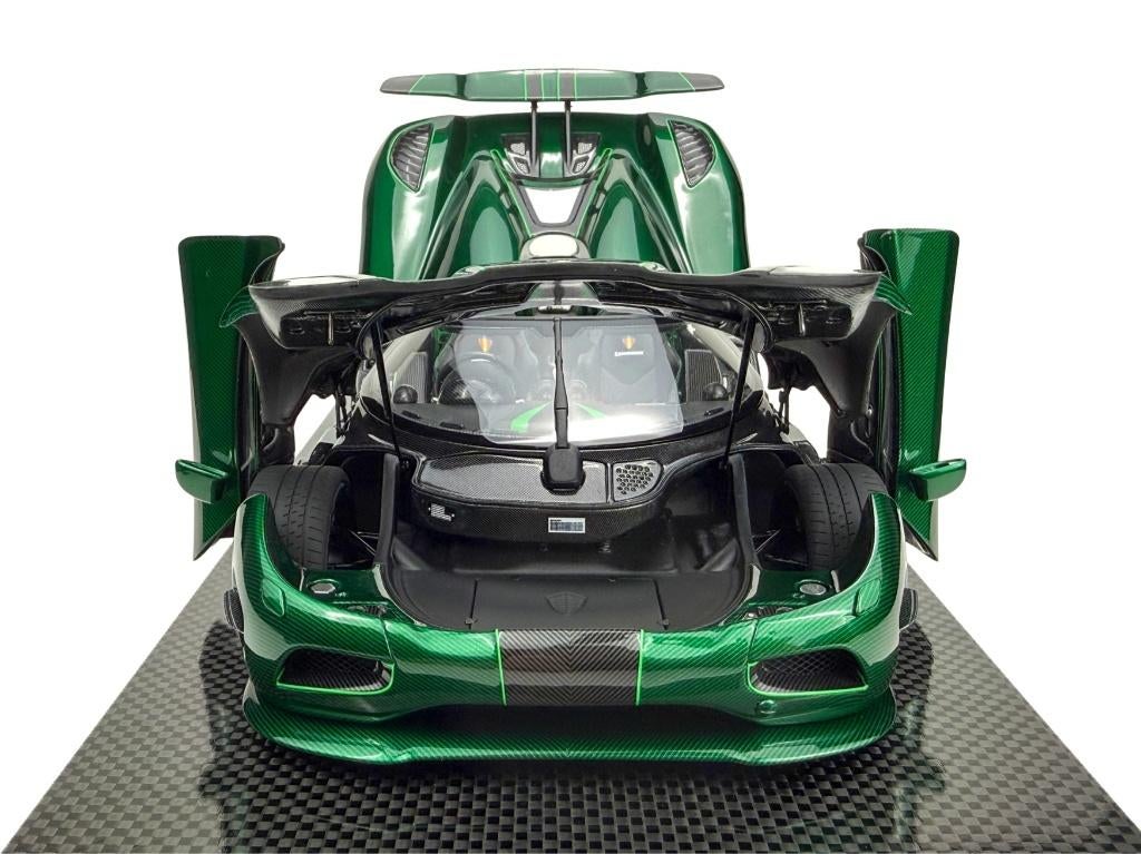 Koenigsegg Agera S Goblin Green Carbon 1:18 FrontiArt PRE-OR, Hobby en Vrije tijd, Modelauto's | 1:18, Ophalen of Verzenden, Nieuw