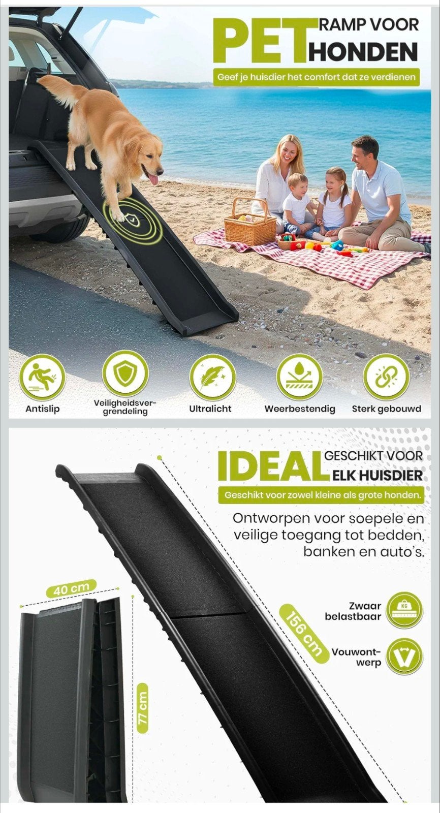 Loopplank voor honden, Dieren en Toebehoren, Ophalen of Verzenden, Zo goed als nieuw
