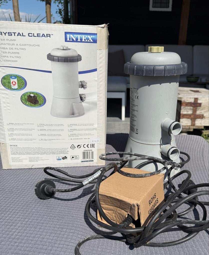 Intex Krystal Clear Filterpomp 604G, Tuin en Terras, Zwembad-toebehoren, Ophalen of Verzenden, Gebruikt, Zwembadpomp