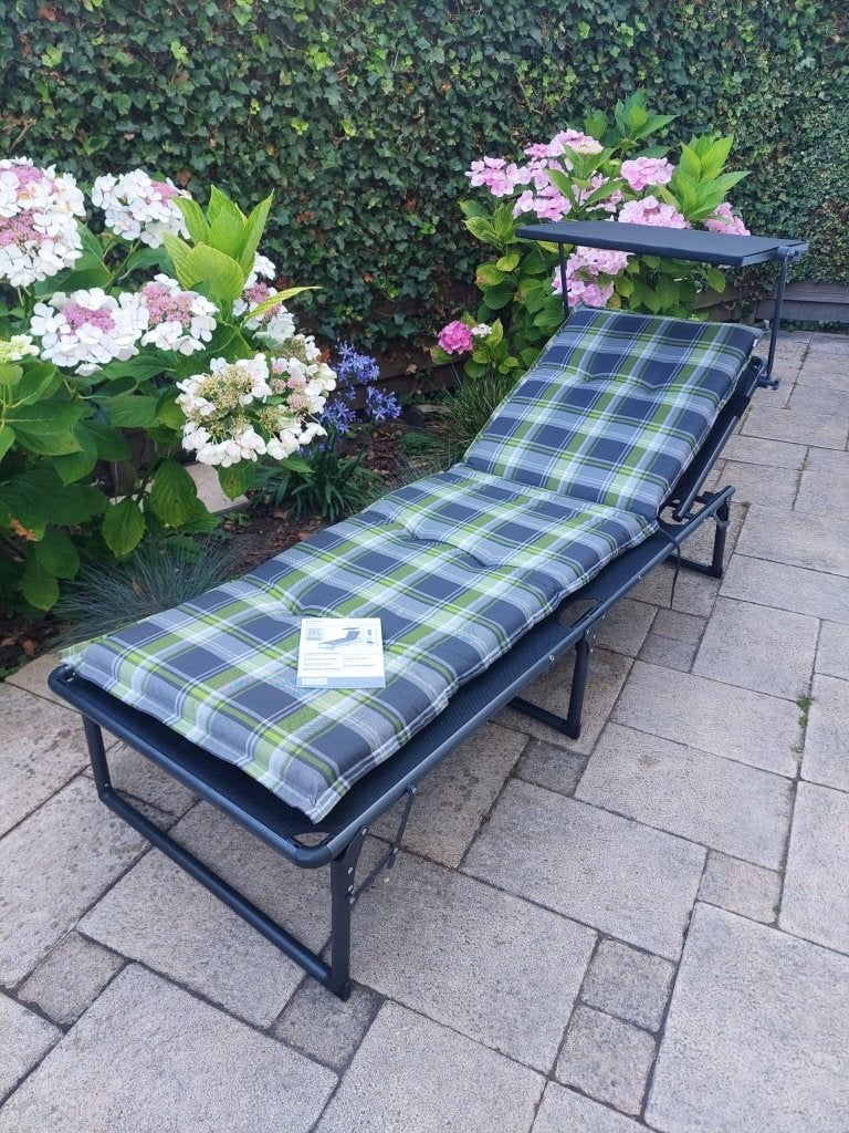 Garden Sunlounger with sun canopy x 2 – LIVARNO (new), Ophalen, Nieuw, Aluminium, Loungeset
