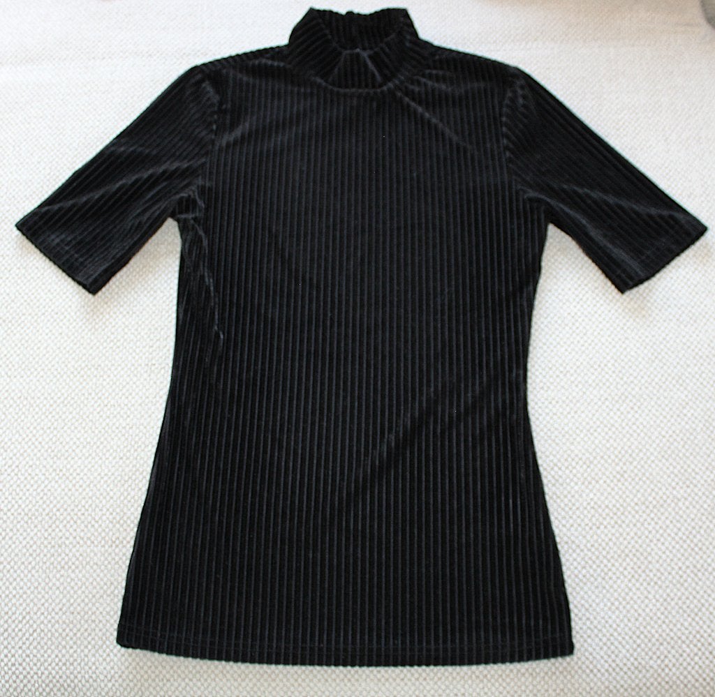 Velours shirt van Loavies maat XS - kerst, Kleding | Dames, Zwart, Ophalen of Verzenden, Korte mouw, Maat 34 (XS) of kleiner