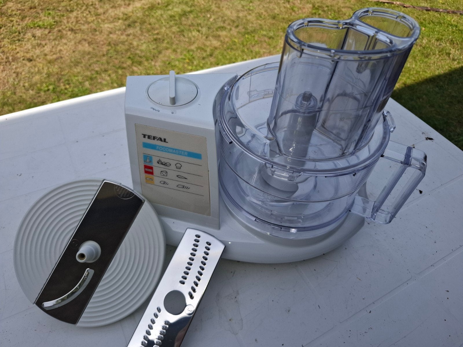 Tefal Foodmaster Keukenmachine met diverse accessoires, Gebruikt, Ophalen of Verzenden, 2 tot 3 liter, Vaatwasserbestendig