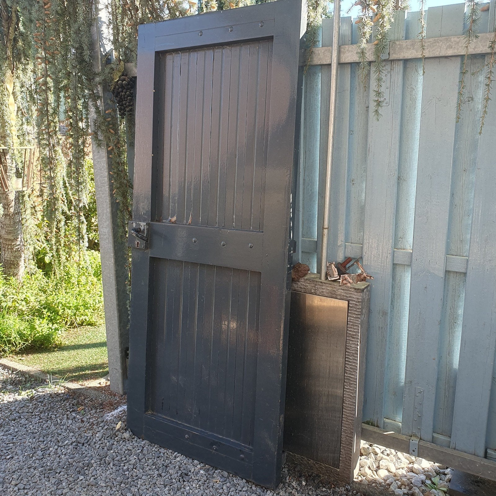 Tuindeur - poort, Ophalen, Gebruikt, Draaipoort, 150 tot 200 cm