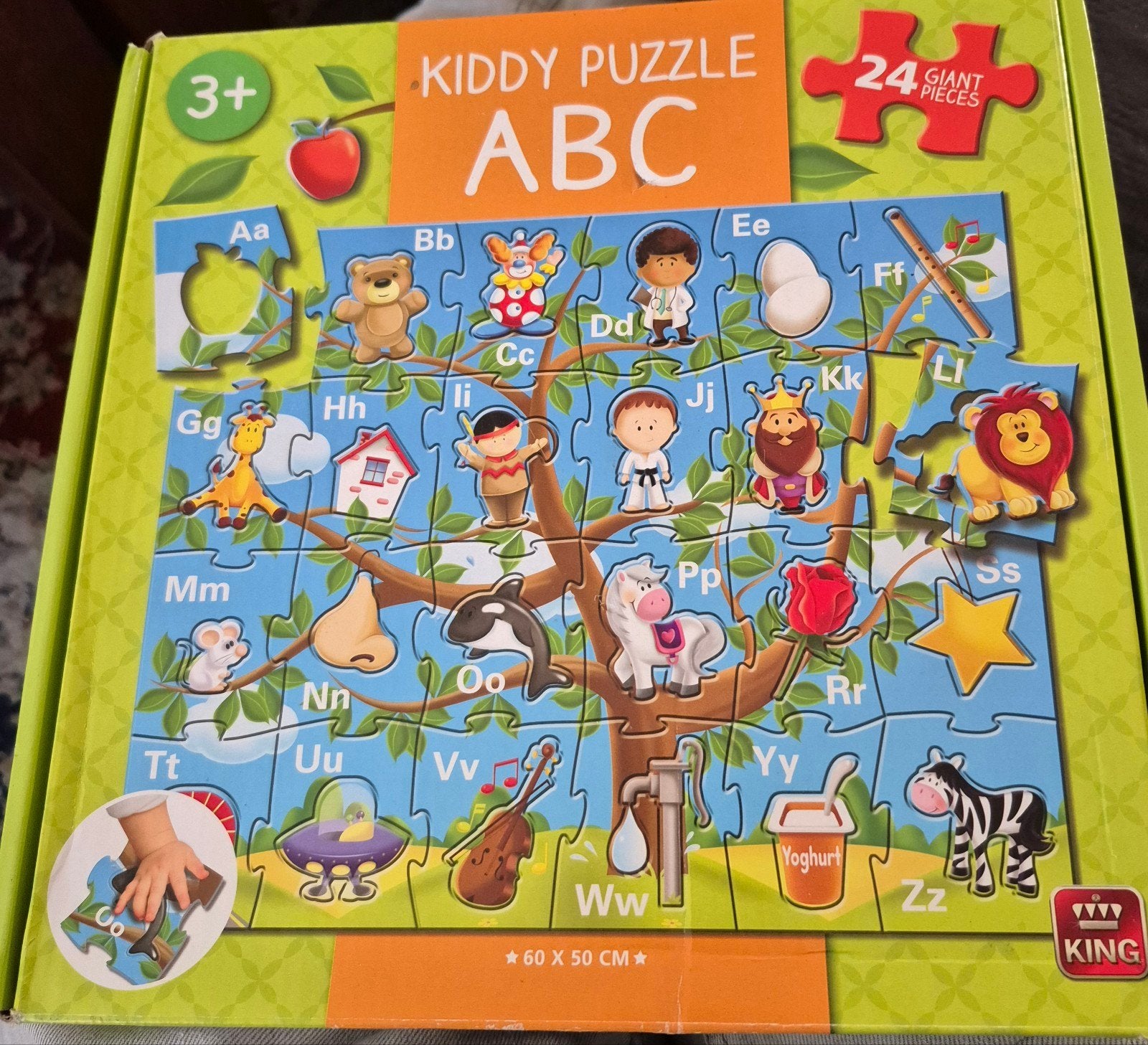 Kiddy Puzzle ABC - 24 Reuze Stukken, Ophalen of Verzenden, 10 tot 50 stukjes, Nieuw, 2 tot 4 jaar