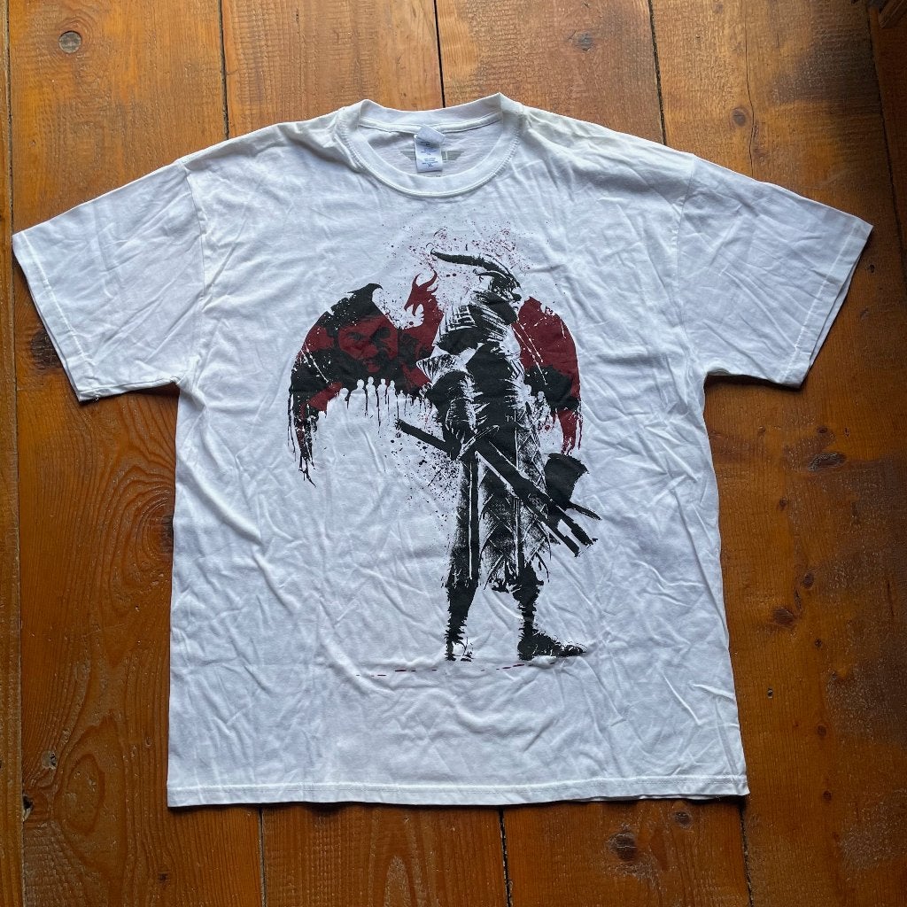 Dragon Age II “Warrior” T‑shirt – LVLP – New –  XL – A‑259  , Kleding | Heren, T-shirts, Verzenden, Wit, Onbekend, Onbekend