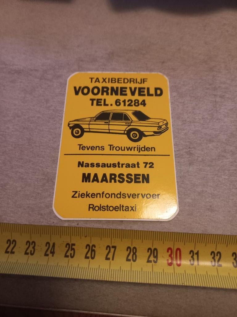 Taxibedrijfvoorneveld maarsen, Ophalen of Verzenden, Zo goed als nieuw