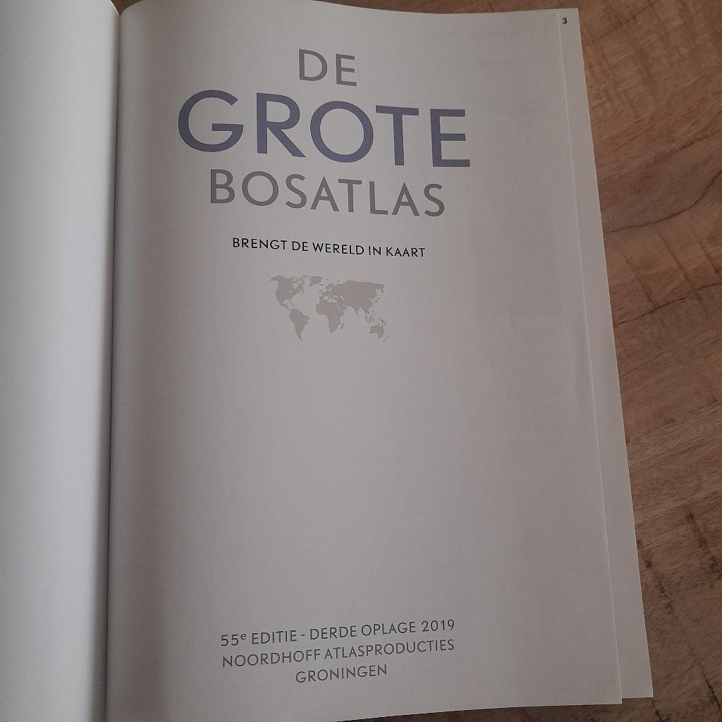 Grote Bosatlas 55e editie, Boeken, Ophalen, Bosatlas, 2000 tot heden, Zo goed als nieuw