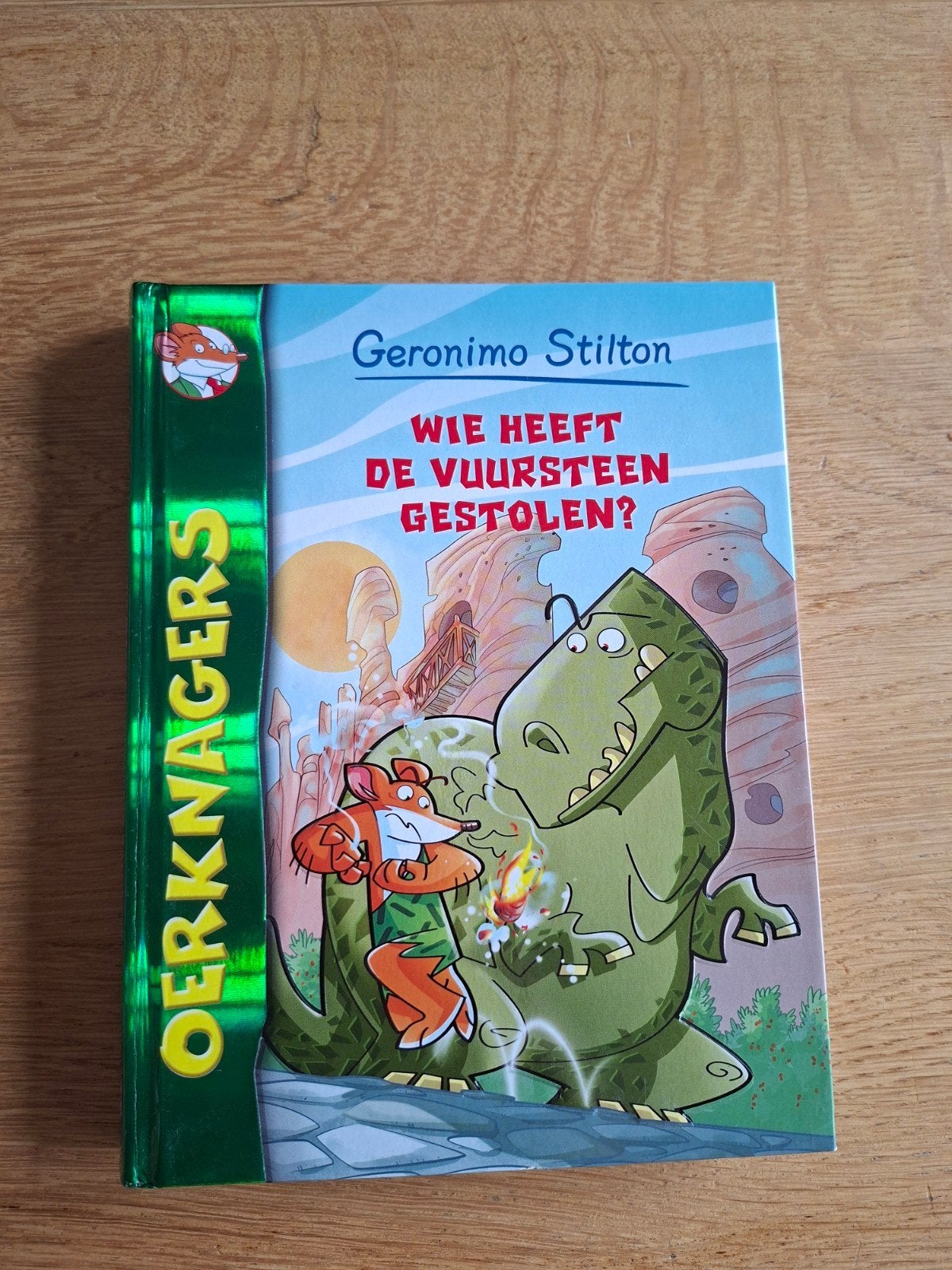 Geronimo Stilton - Wie heeft de vuursteen gestolen?, Fictie algemeen, Geronimo Stilton, Ophalen of Verzenden, Zo goed als nieuw