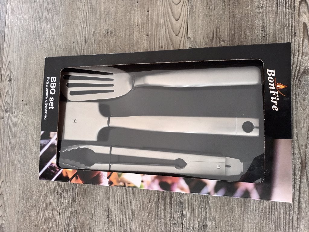 Nieuwe bbq set extra zware uitvoering bonfire nieuw groot, Ophalen of Verzenden, Nieuw, Bonfire