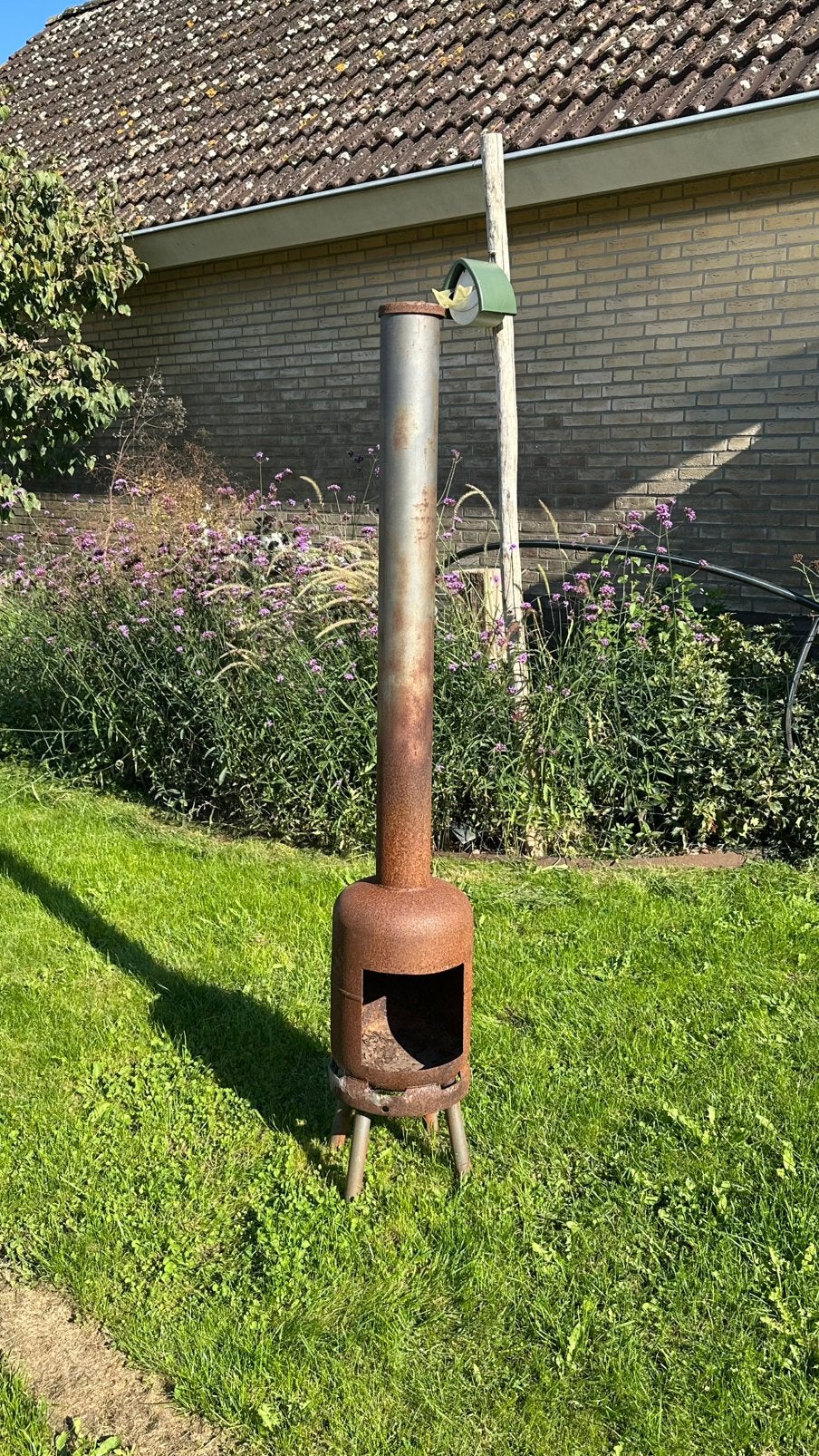 Tuinkachel terras kachel tuinhaard, Ophalen, Gebruikt