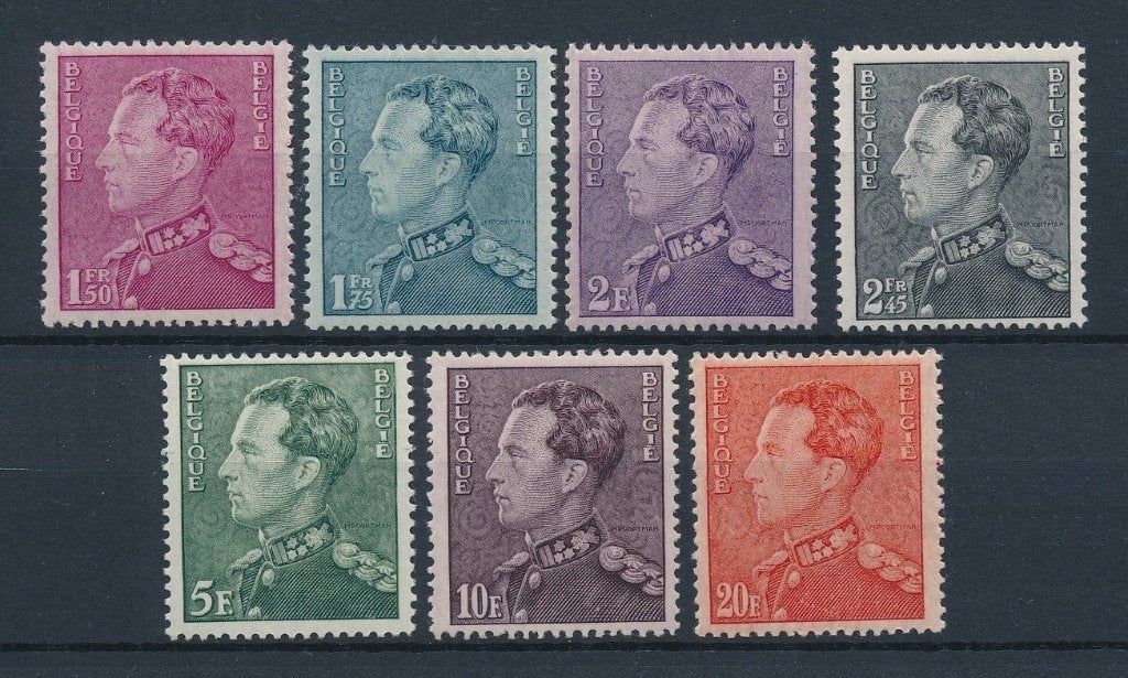 Belgie 1936 - OBP 429-435 - Koning Leopold III type Poortman, Ophalen of Verzenden, Postfris, Postfris, Staatshoofden