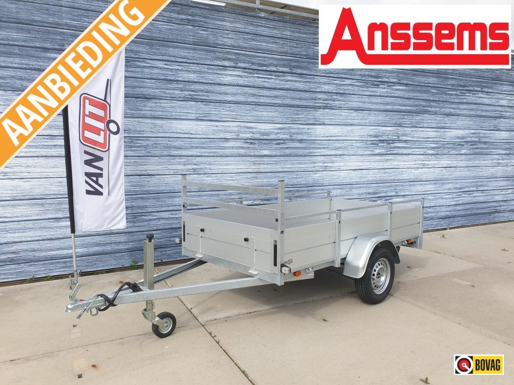 Anssems BSX 750 750kg,Aluminium,Zwaar neuswiel, Niet ingevuld, Nieuw, Niet ingevuld, Niet ingevuld