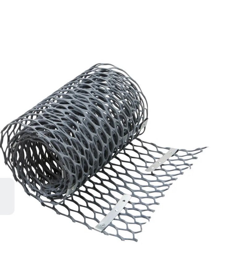 Kunststof Dakgoot bescherming 4 rollen, Kunststof, Zwart, Overige typen, Nieuw