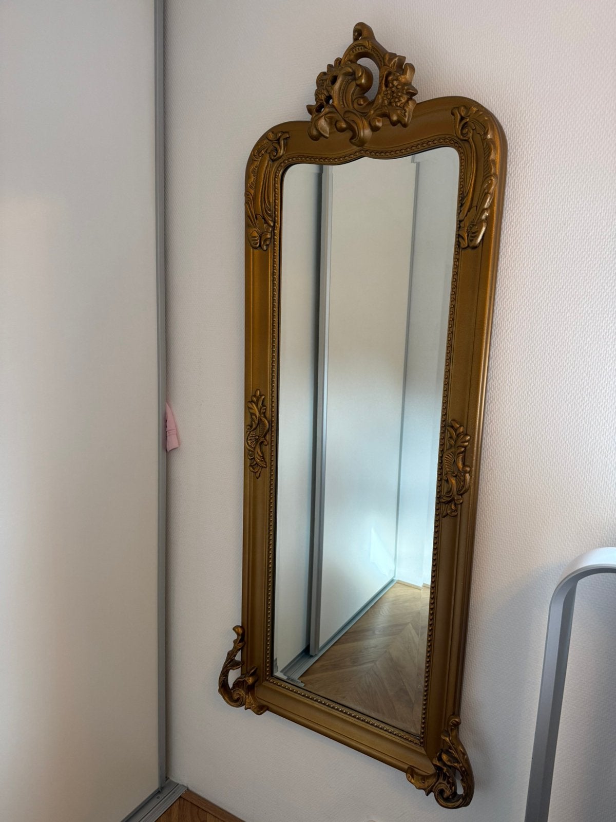 Goude kuif spiegel, Ophalen, Zo goed als nieuw, Zwart, 100 cm of meer