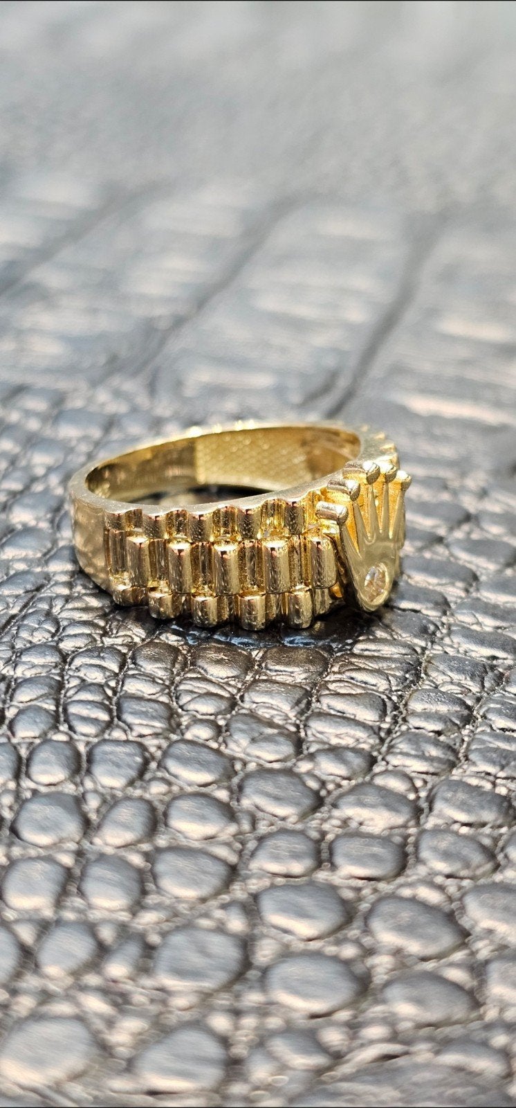Prachtige Rolex 14k gouden ring, Heer, Nieuw, Ophalen of Verzenden, 17 tot 18
