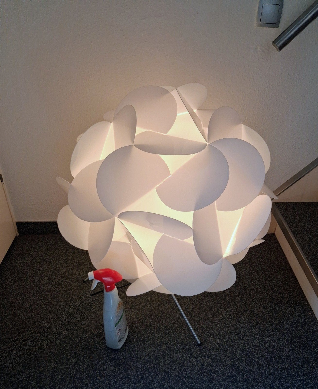XXL Vintage vloerlamp " Knappa Klöver" Space Age 70 - 70 cm, Ophalen of Verzenden, Huis en Inrichting