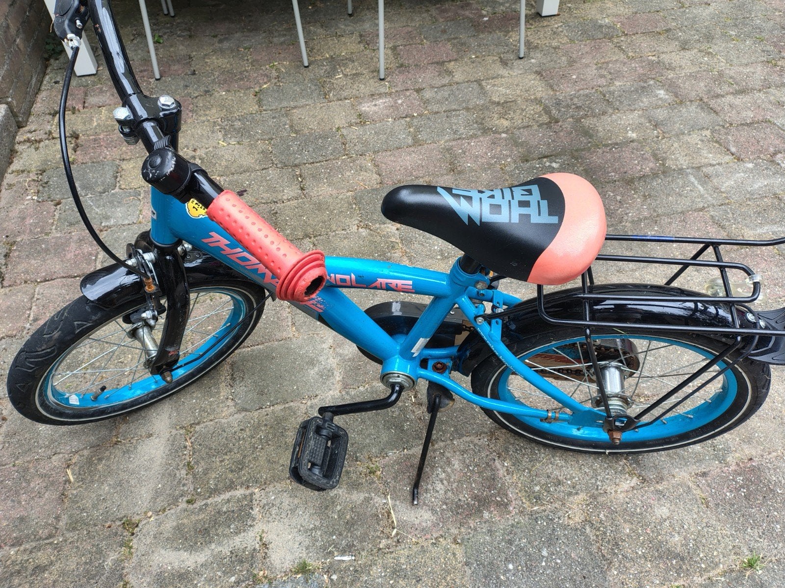Volare Thombike kinderfiets 16 inch - Blauw, Ophalen, Gebruikt, 16 tot 20 inch
