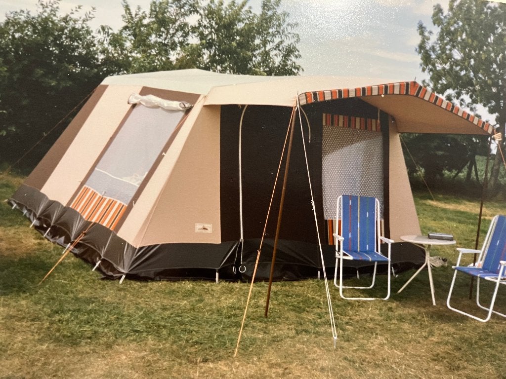Bungalowtent 4 persoons, Ophalen, Gebruikt, Tot en met 4