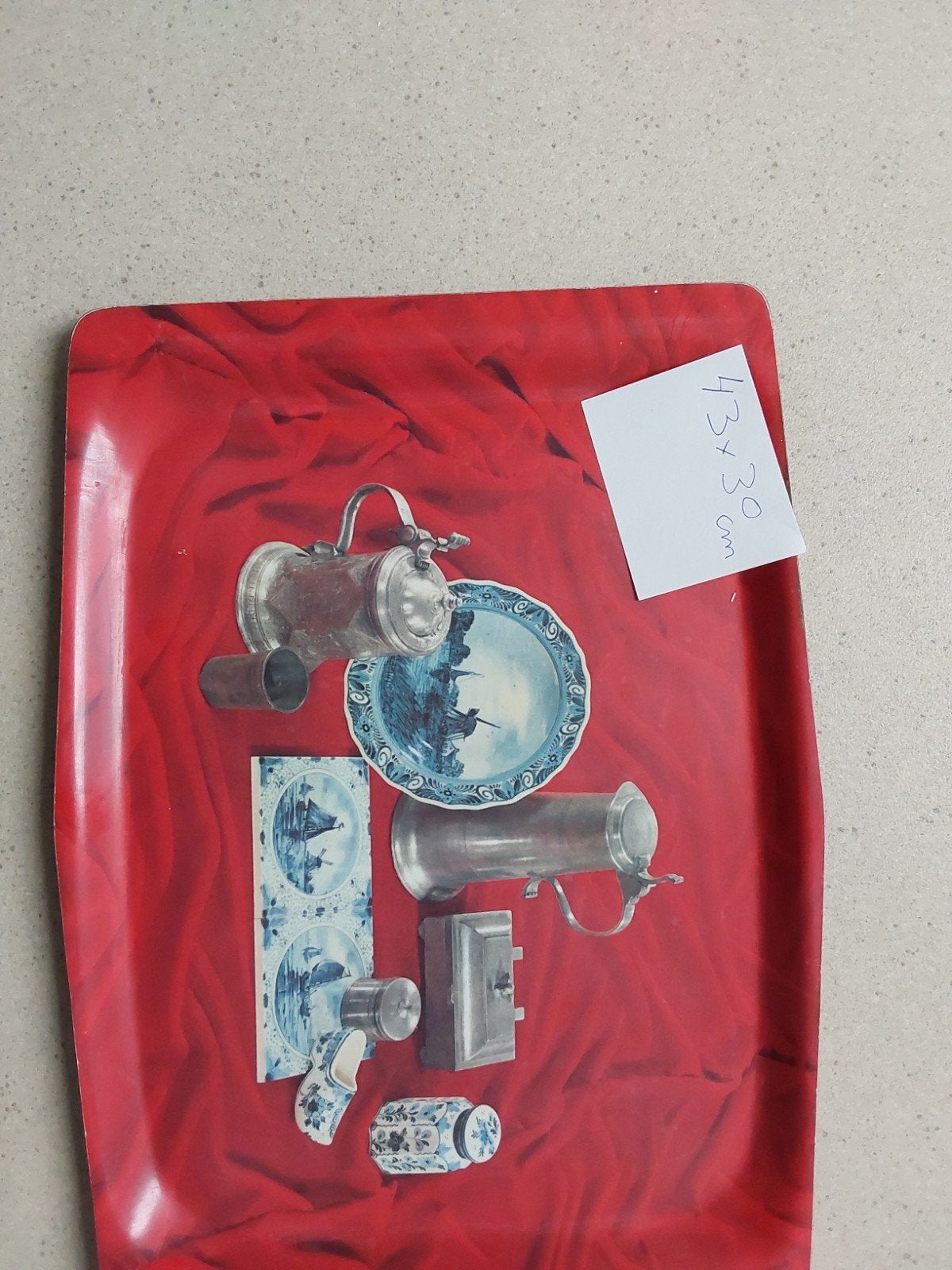 Mooi vintage dienblad uit de jaren '60, Ophalen of Verzenden