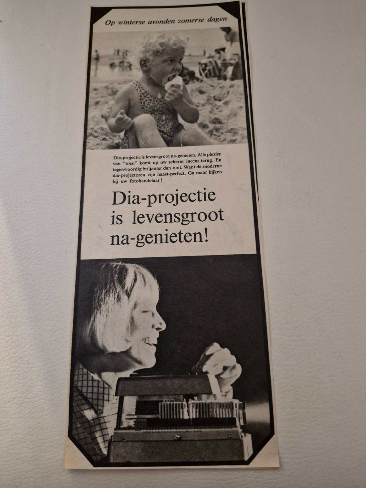 3 Vintage Advertenties - Minolta, Braun, Dia-projectie, Ophalen of Verzenden