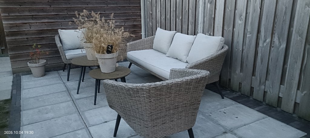 Tuinset compleet Jysk, Ophalen, 5 zitplaatsen, Gebruikt, Bank