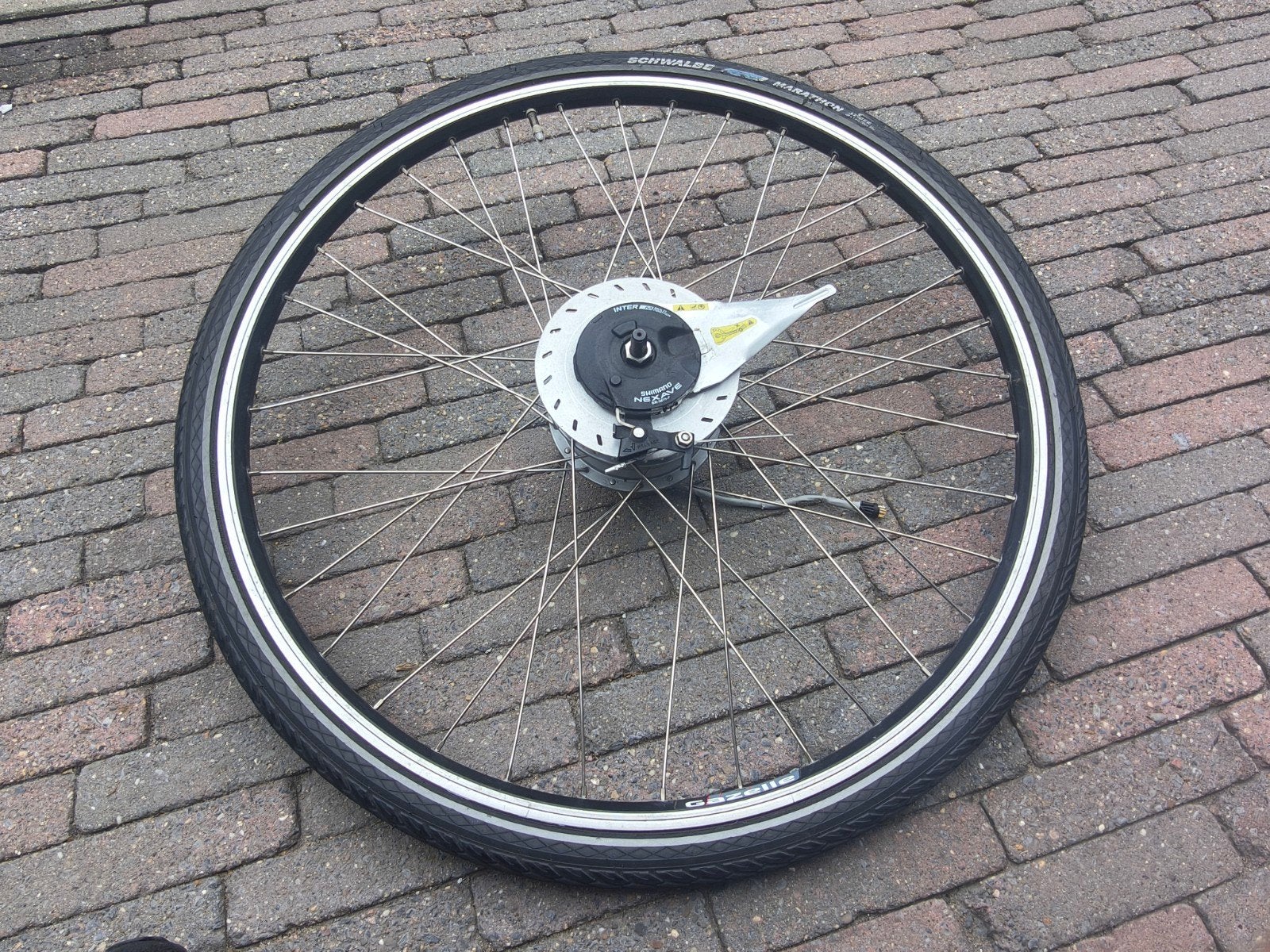 Gazelle voorwiel met motor.  2160km.  36v 9 / pins, Ophalen of Verzenden, Zo goed als nieuw, Gazelle, Elektrische fiets