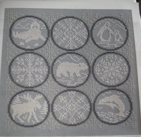 Borduurpatroon  Wereld dieren cirkel merklap  nr 9239, Verzenden, Nieuw, Handborduren, Patroon