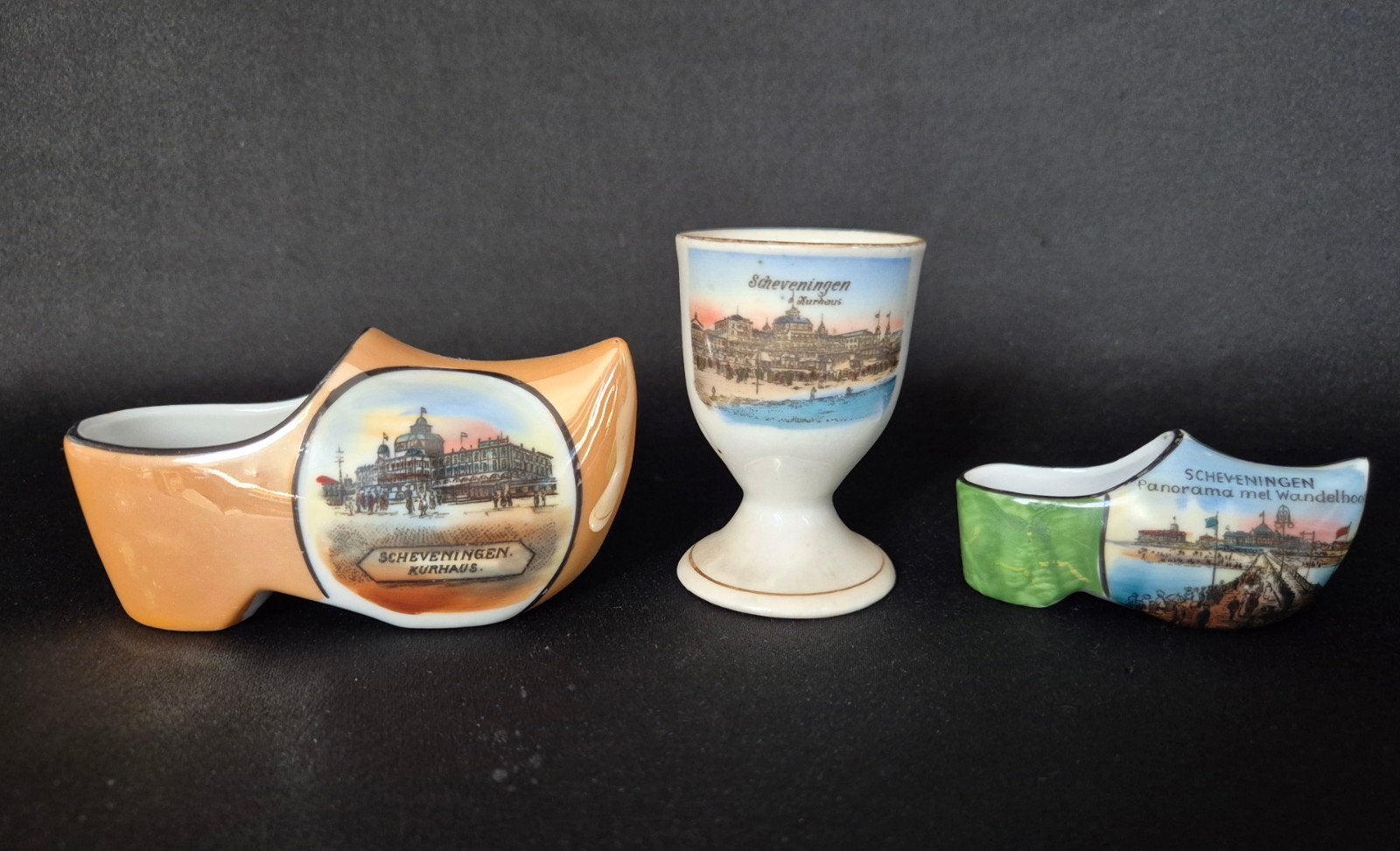 Drie keer souvenir Scheveningen, Ophalen of Verzenden, Zilver, Dame