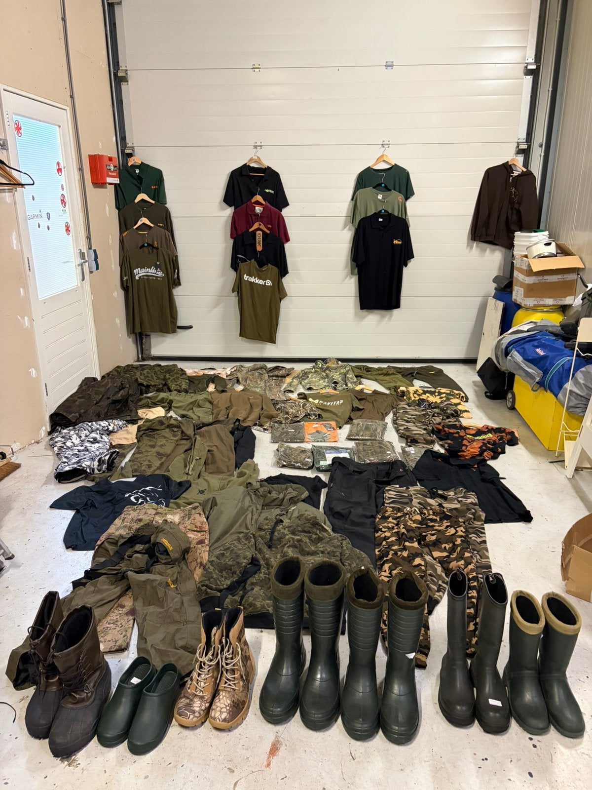 Partij viskleding trakker, fox, laarzen enz enz, Ophalen, Kleding