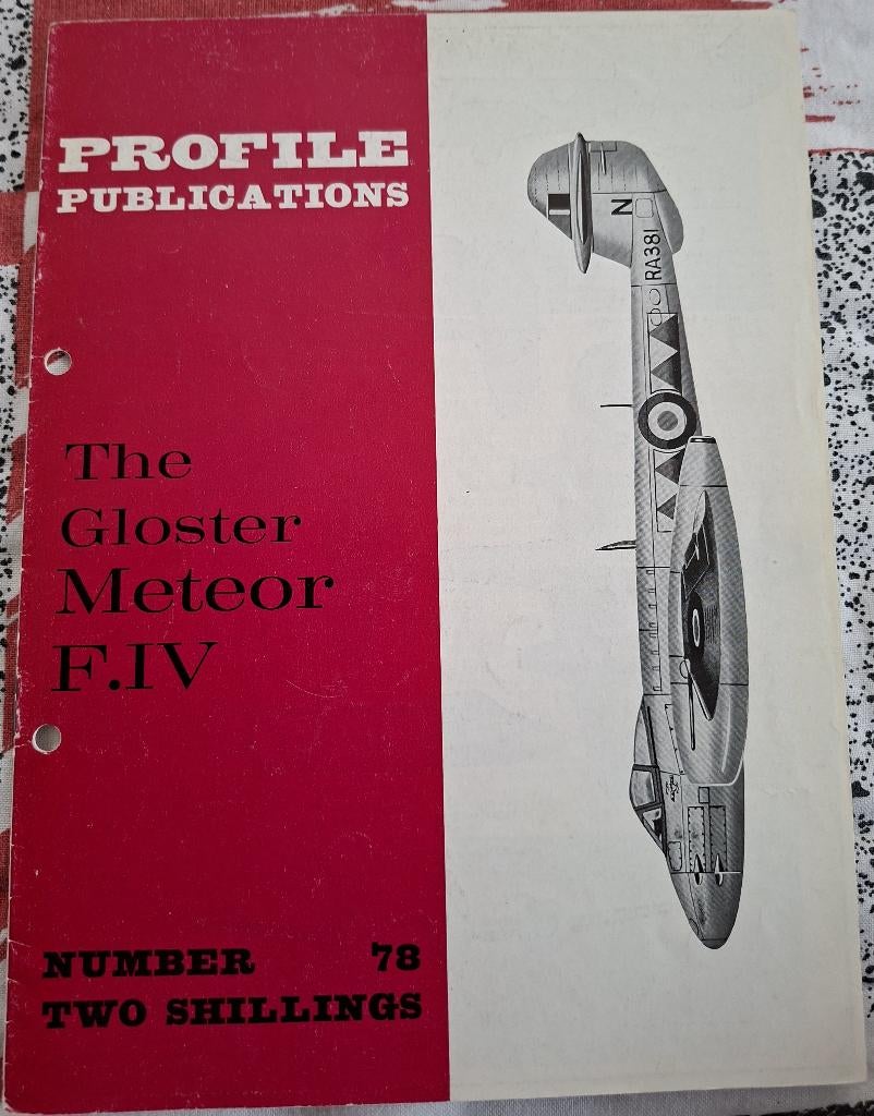 Profile boekje Gloster Meteor F.IV, Hobby en Vrije tijd, Modelbouw | Vliegtuigen en Helikopters, Overige merken, Gebruikt, Ophalen of Verzenden